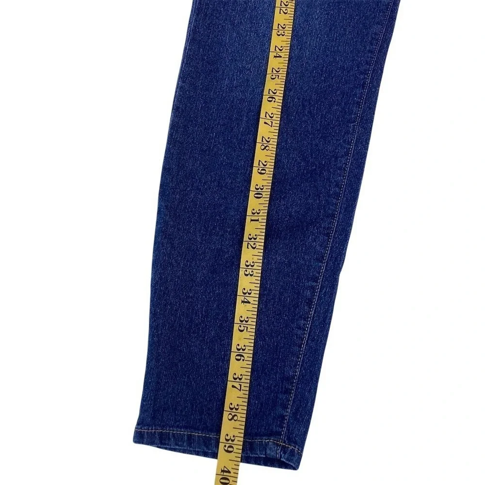 Michael Kors‎ Jeans Womens Size 10 Blue Dark Wash Straight Leg Mid Rise